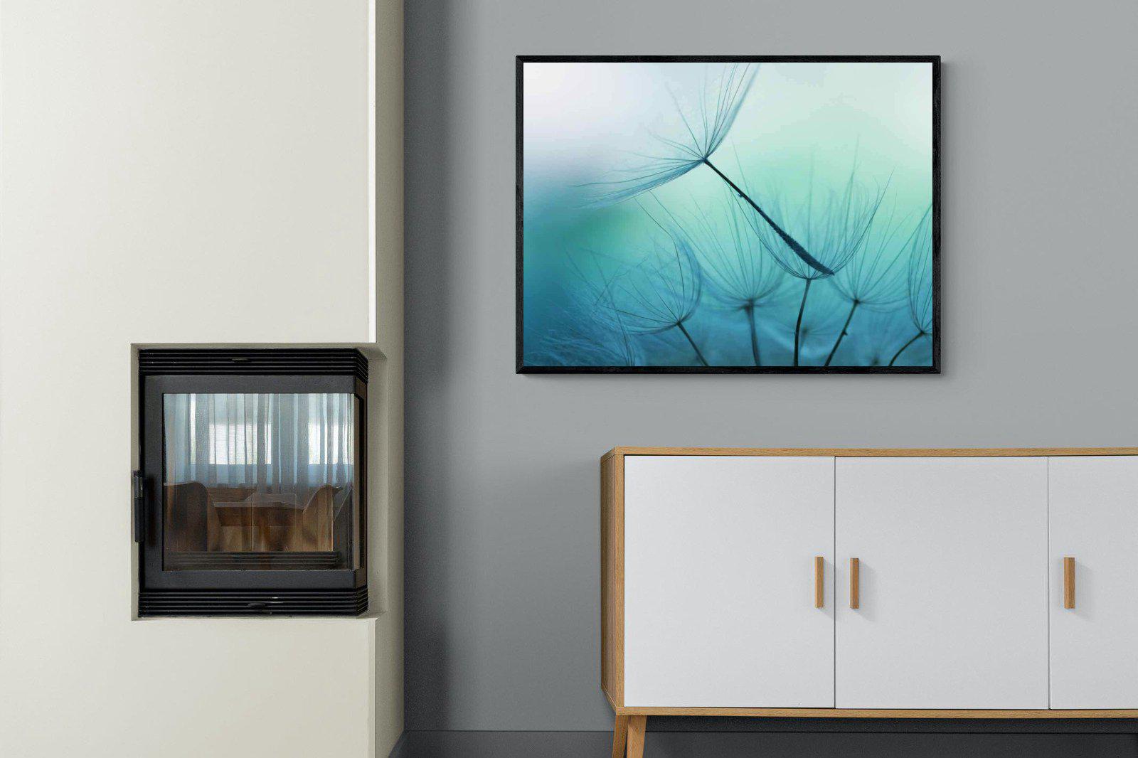 Drift-Wall_Art-100 x 75cm-Mounted Canvas-Black-Pixalot