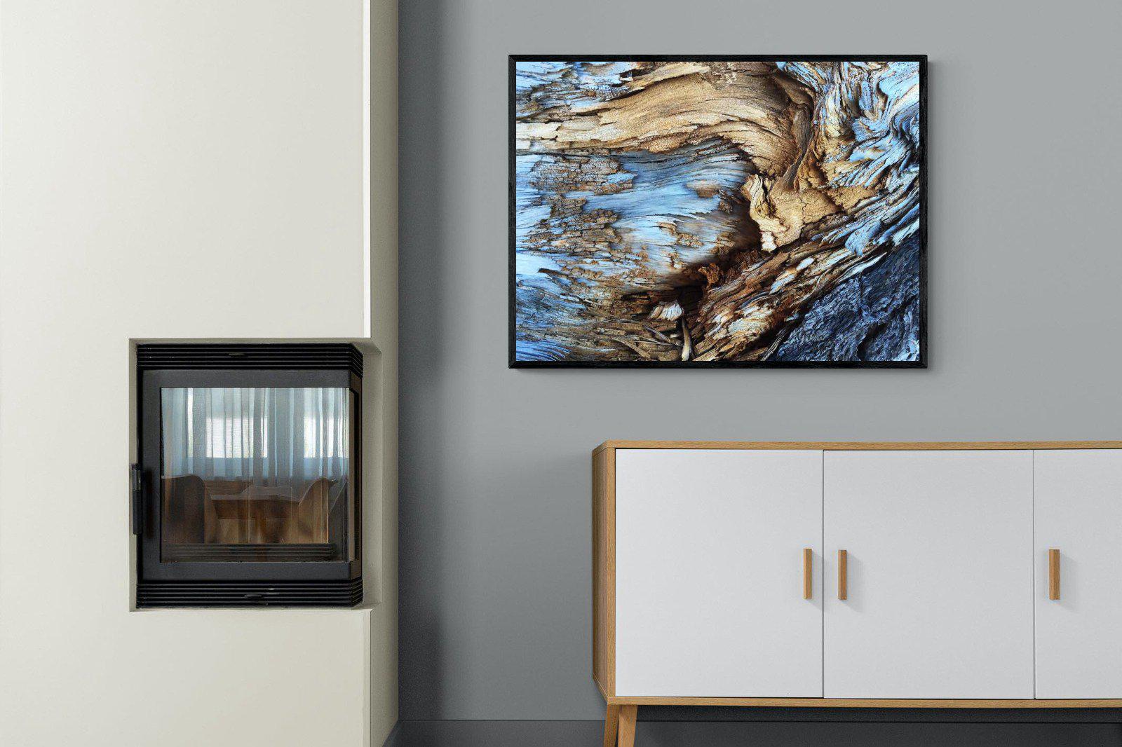 Driftwood-Wall_Art-100 x 75cm-Mounted Canvas-Black-Pixalot