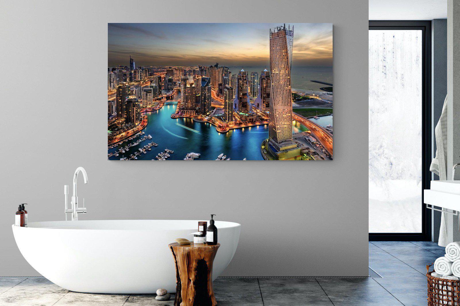 Dubai Colours-Wall_Art-180 x 110cm-Mounted Canvas-No Frame-Pixalot