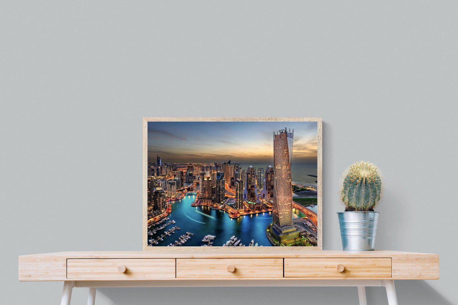 Dubai Colours-Wall_Art-80 x 60cm-Mounted Canvas-Wood-Pixalot