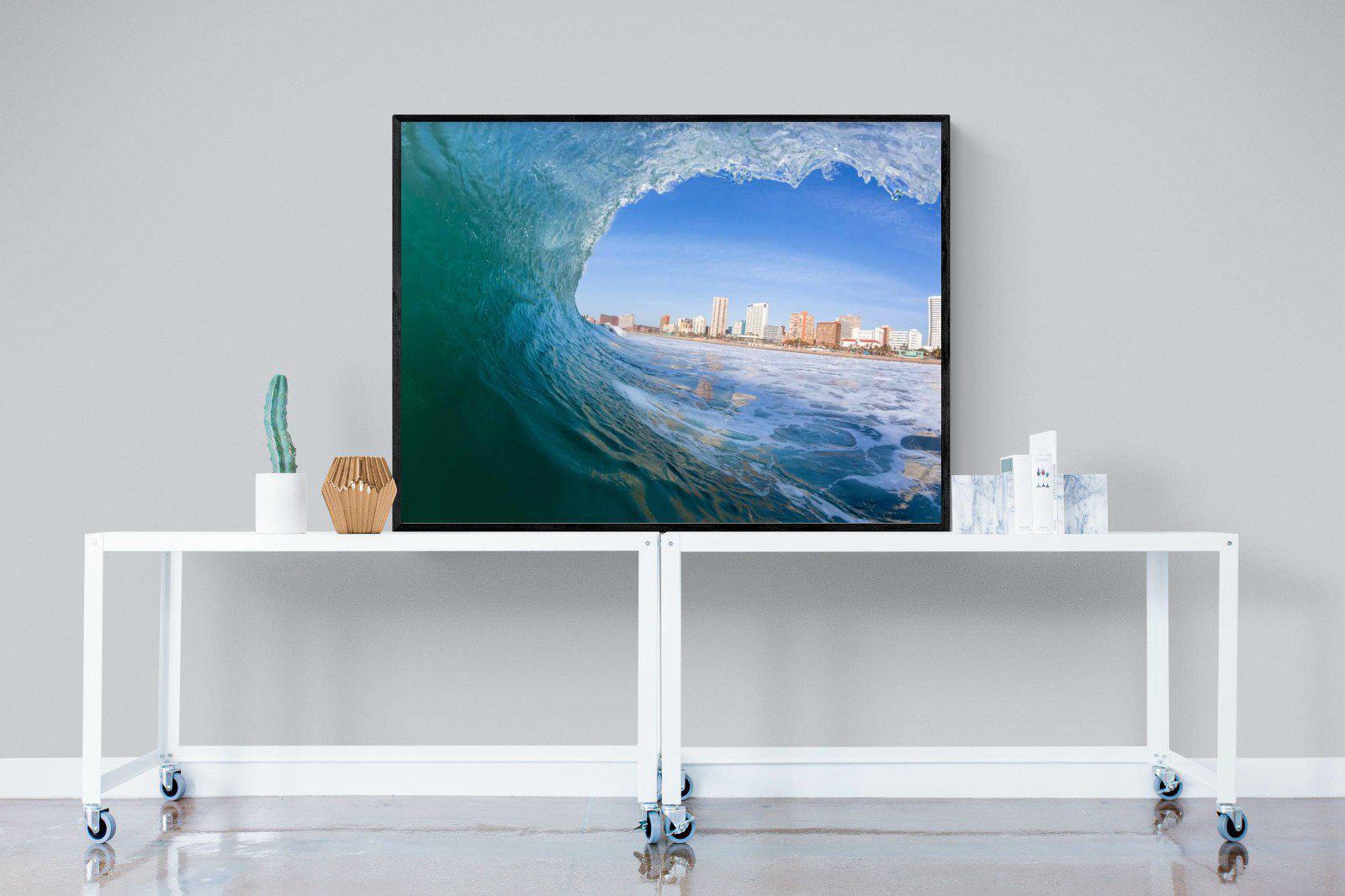 Durban-Wall_Art-120 x 90cm-Mounted Canvas-Black-Pixalot