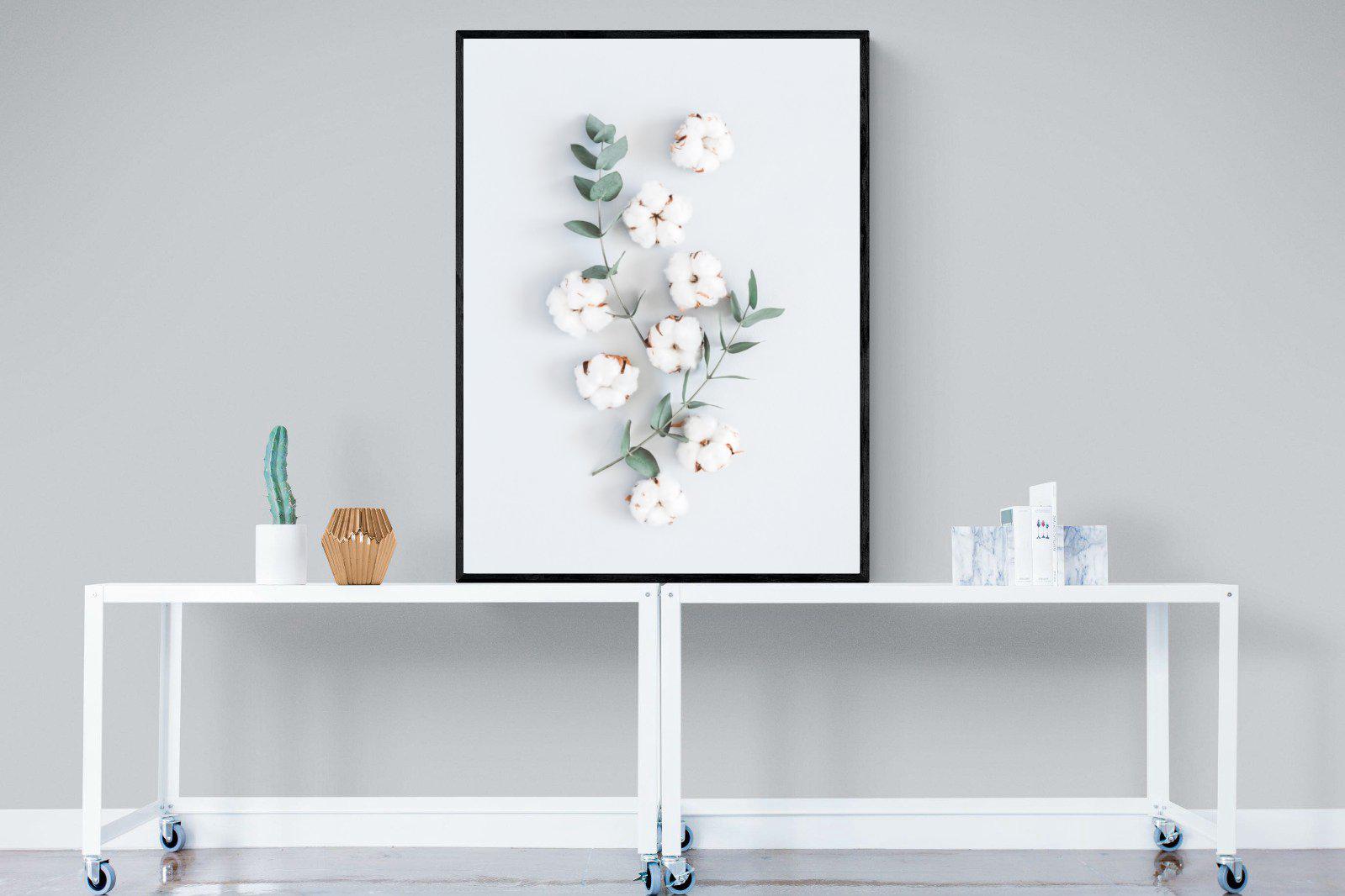 Eucalyptus-Wall_Art-90 x 120cm-Mounted Canvas-Black-Pixalot