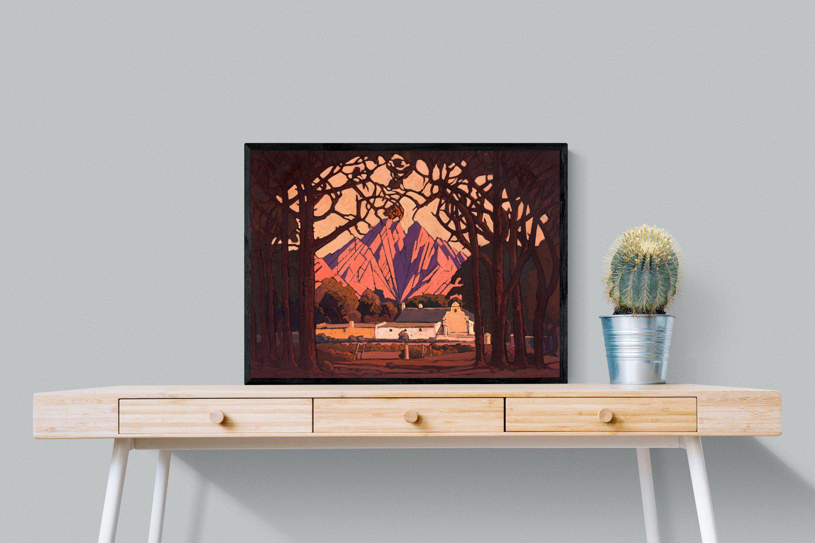 Farm Jonkershoek-Wall_Art-80 x 60cm-Mounted Canvas-Black-Pixalot