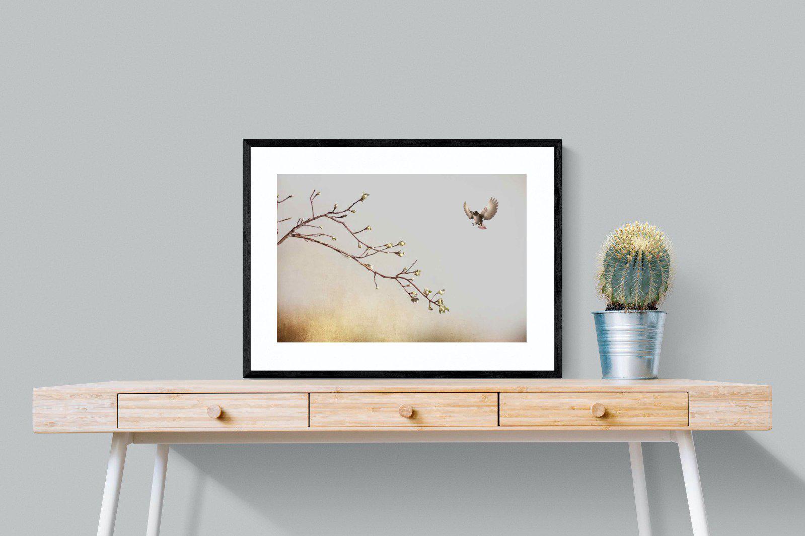 Flutter-Wall_Art-80 x 60cm-Framed Print-Black-Pixalot