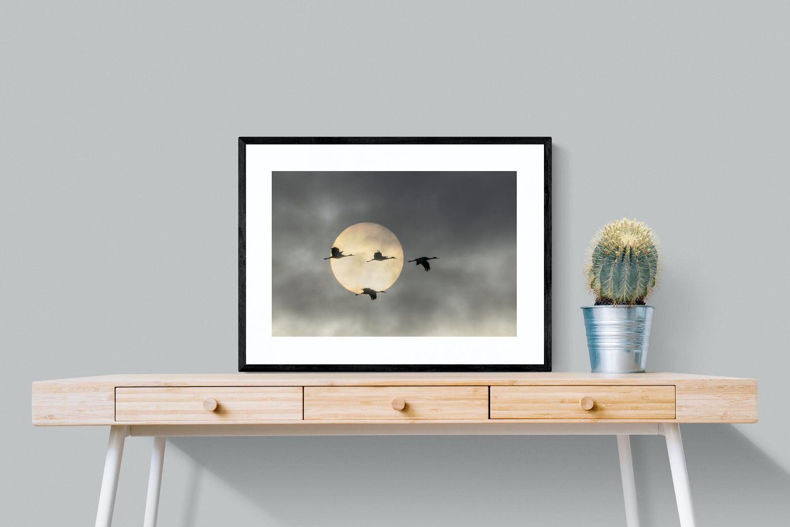 Flying High-Wall_Art-80 x 60cm-Framed Print-Black-Pixalot