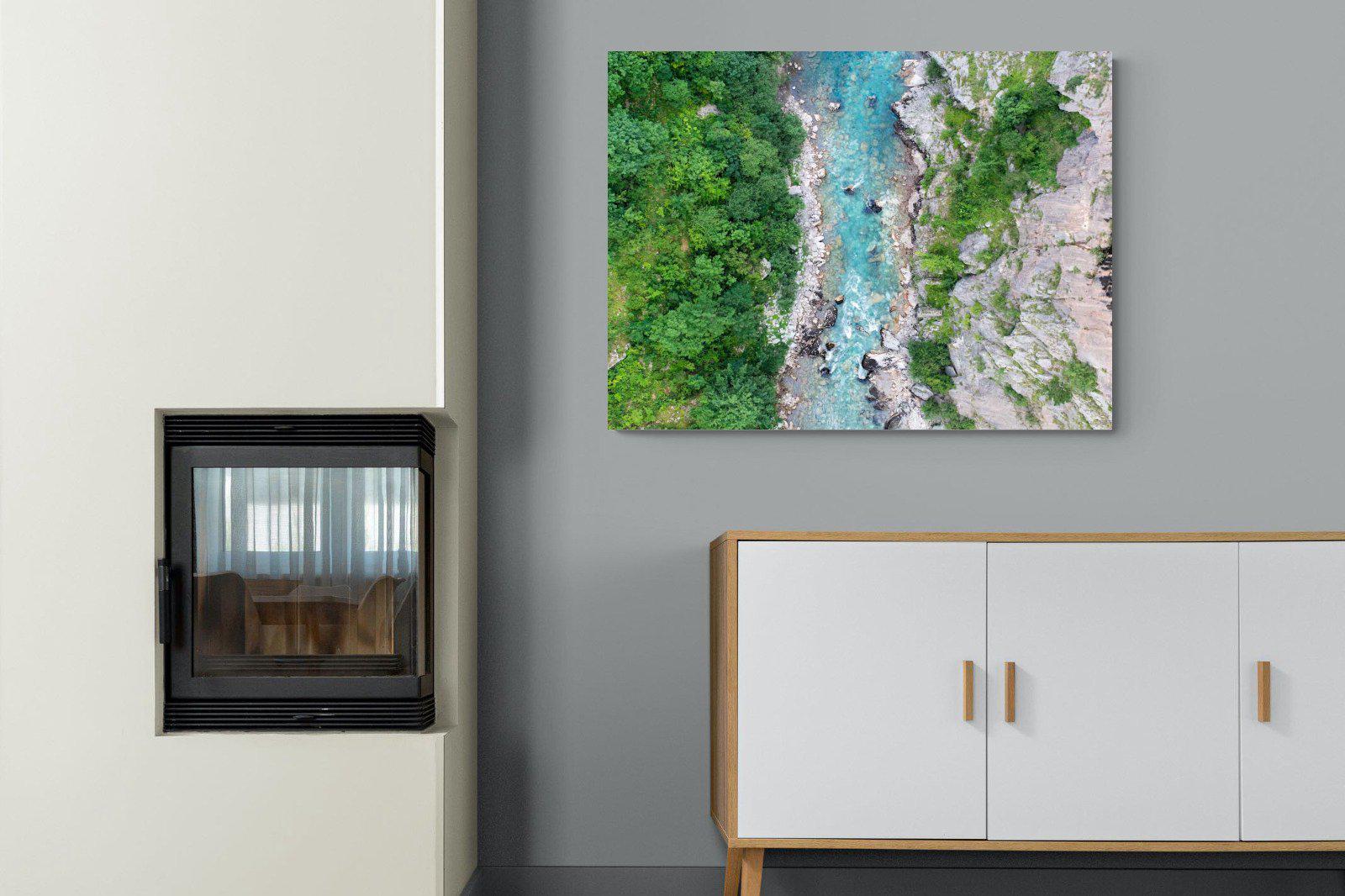 Forest River-Wall_Art-100 x 75cm-Mounted Canvas-No Frame-Pixalot