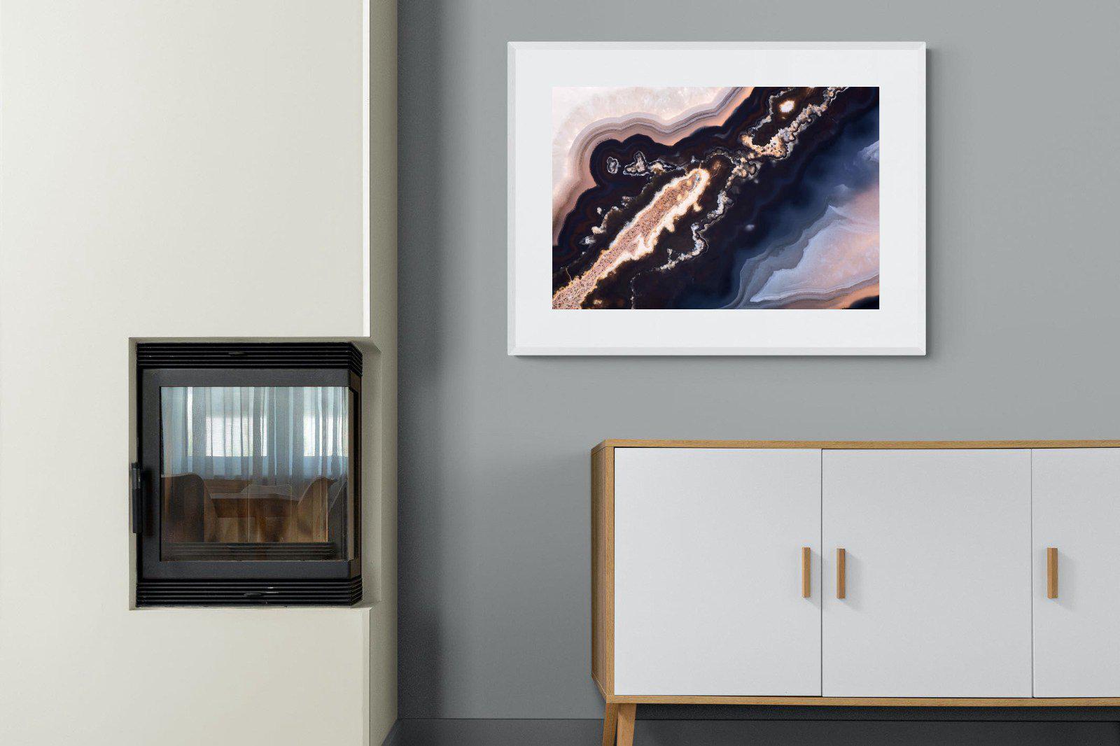 Gold Vein-Wall_Art-100 x 75cm-Framed Print-White-Pixalot