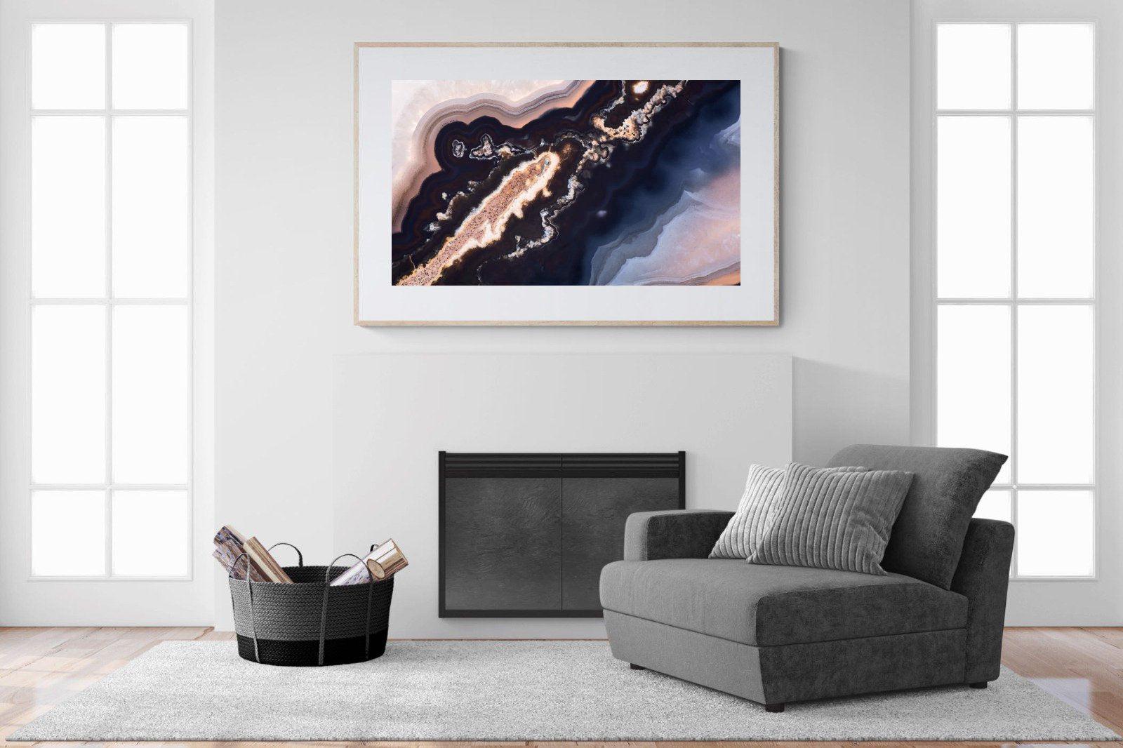 Gold Vein-Wall_Art-150 x 100cm-Framed Print-Wood-Pixalot