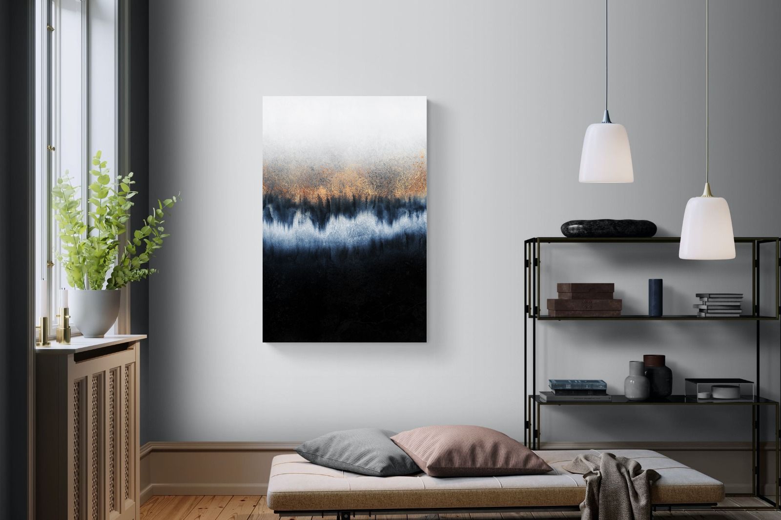 Golden Horizon-Wall_Art-100 x 150cm-Mounted Canvas-No Frame-Pixalot