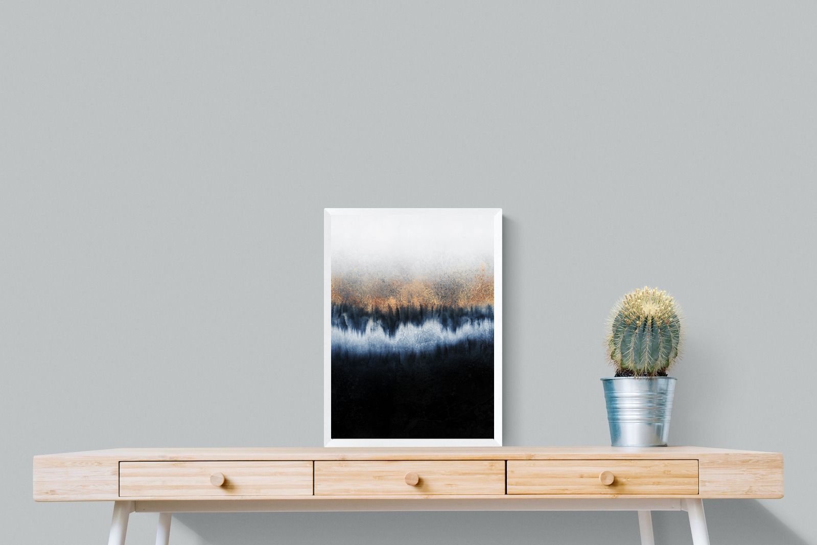 Golden Horizon-Wall_Art-45 x 60cm-Mounted Canvas-White-Pixalot