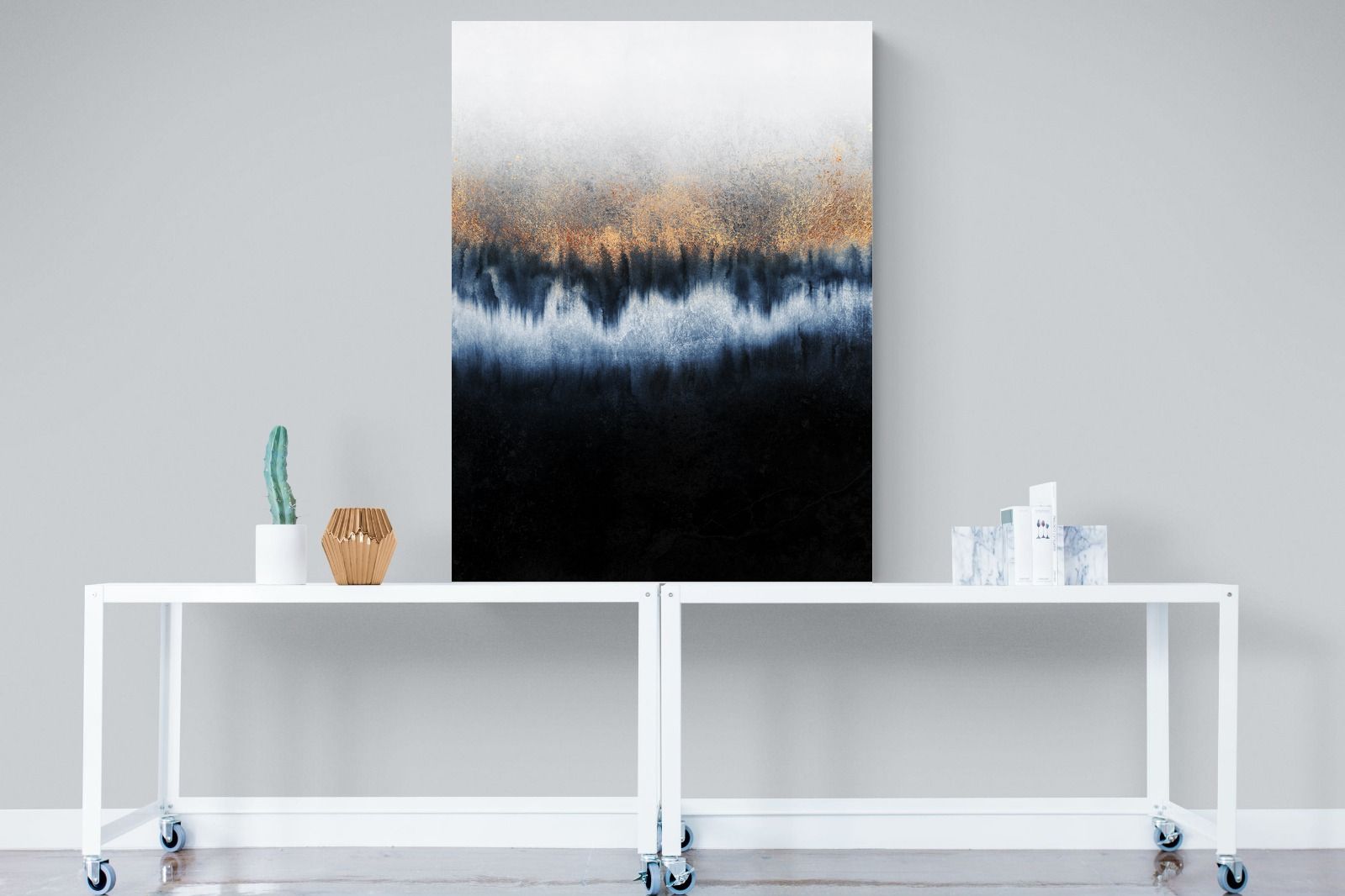 Golden Horizon-Wall_Art-90 x 120cm-Mounted Canvas-No Frame-Pixalot