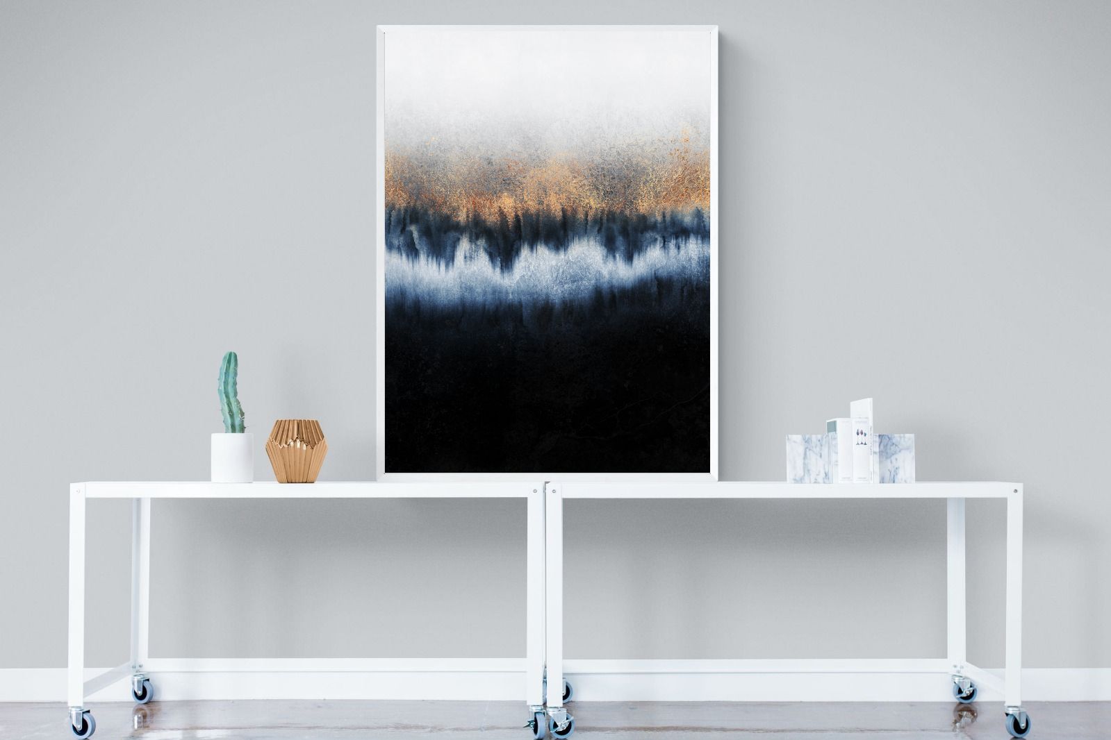 Golden Horizon-Wall_Art-90 x 120cm-Mounted Canvas-White-Pixalot