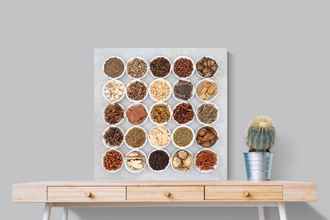 Herbal-Wall_Art-80 x 80cm-Mounted Canvas-No Frame-Pixalot