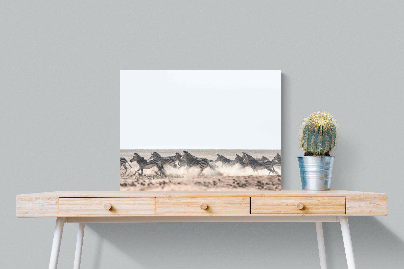 Herd Sprint-Wall_Art-80 x 60cm-Mounted Canvas-No Frame-Pixalot