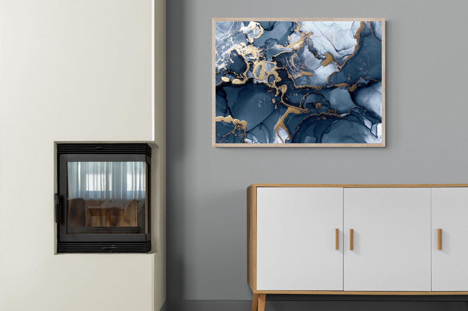 Indigo Ink-Wall_Art-100 x 75cm-Mounted Canvas-Wood-Pixalot