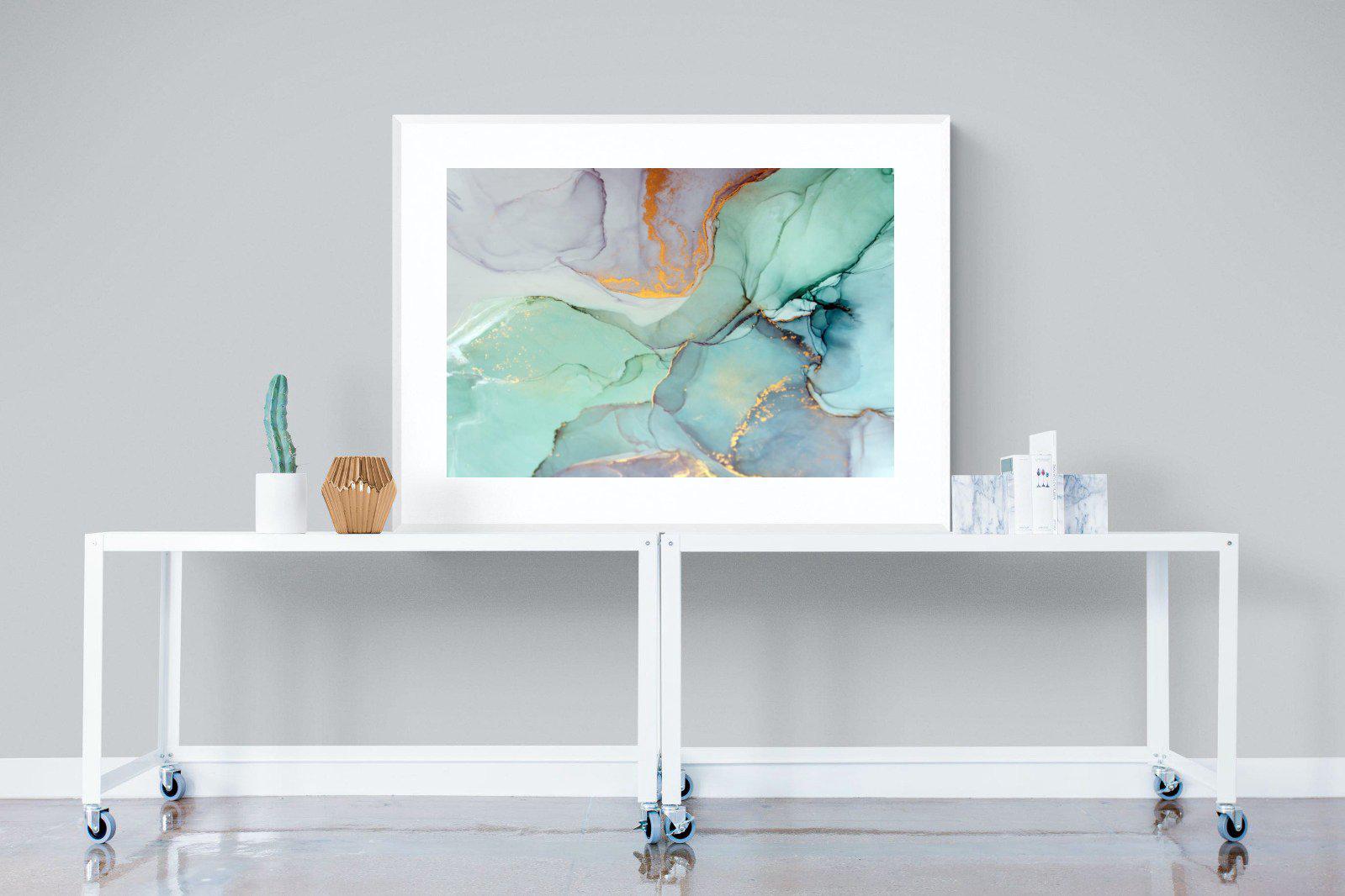 Ink-Wall_Art-120 x 90cm-Framed Print-White-Pixalot