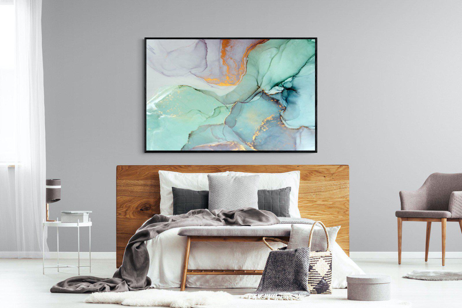 Ink-Wall_Art-150 x 100cm-Mounted Canvas-Black-Pixalot