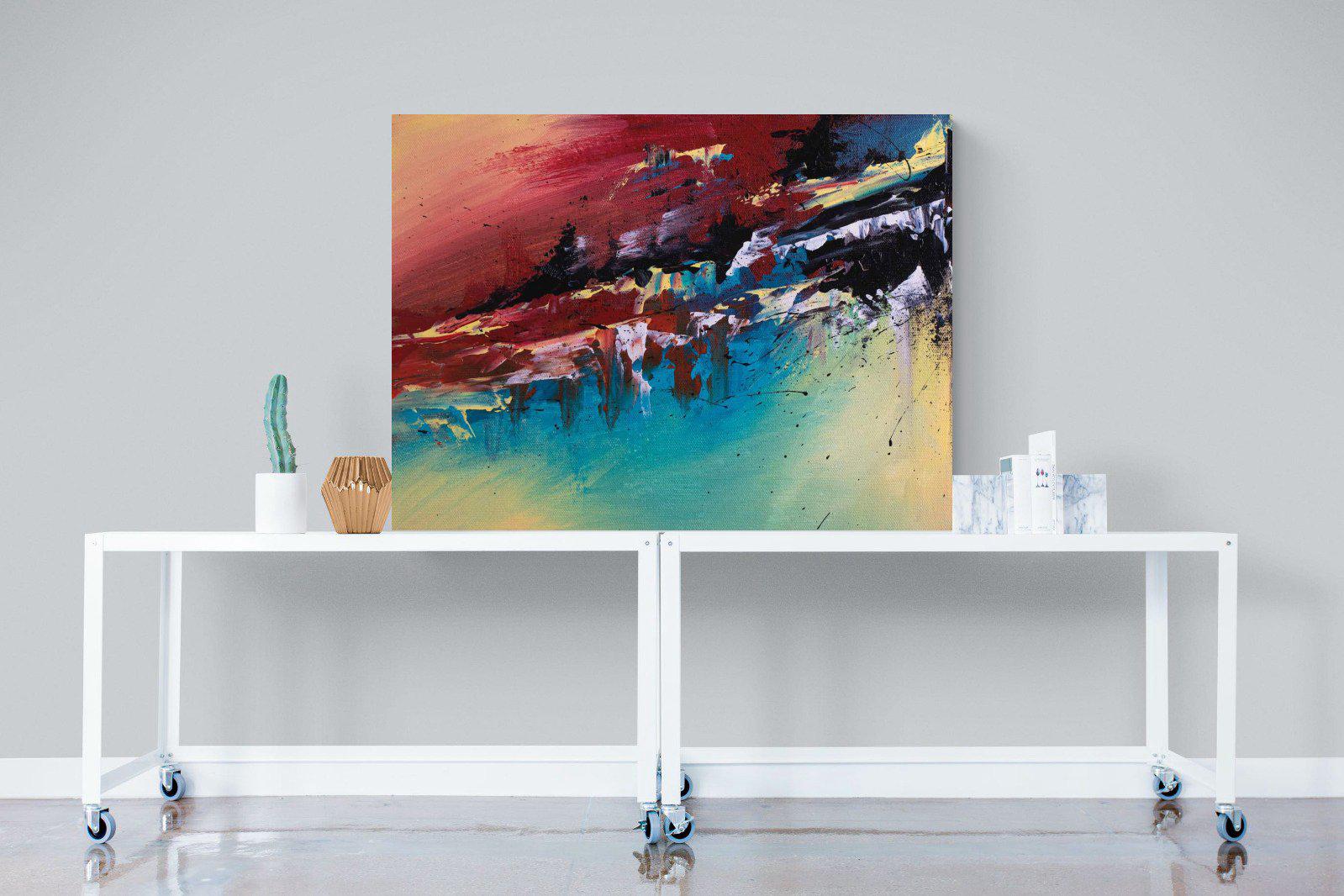 Jagged-Wall_Art-120 x 90cm-Mounted Canvas-No Frame-Pixalot