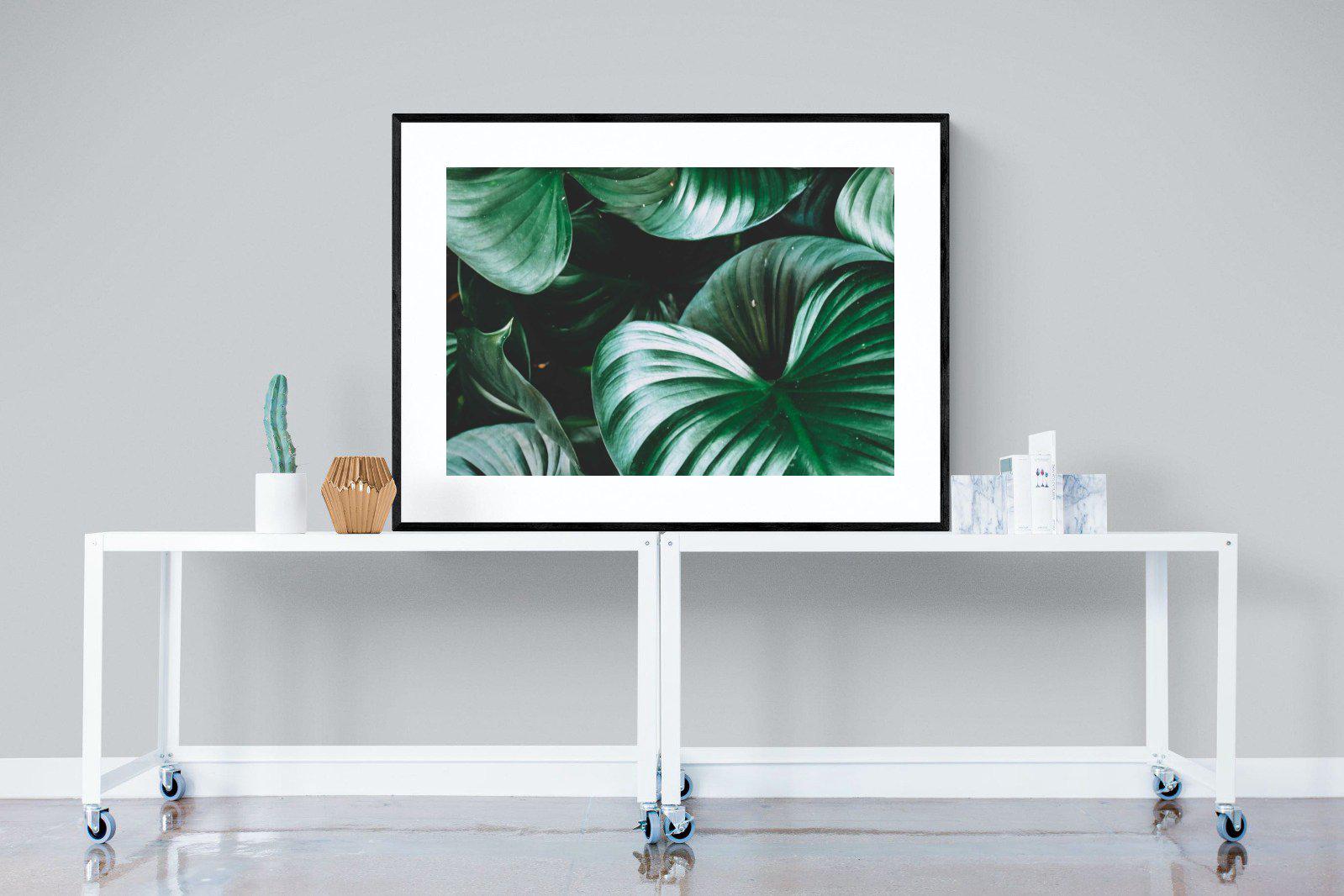 Jungle-Wall_Art-120 x 90cm-Framed Print-Black-Pixalot