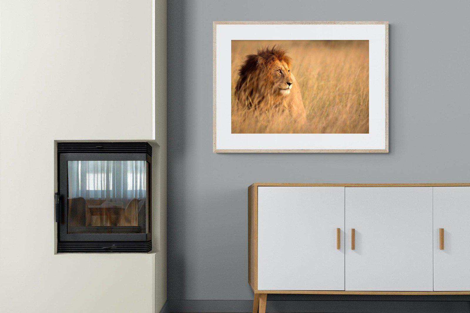 King-Wall_Art-100 x 75cm-Framed Print-Wood-Pixalot