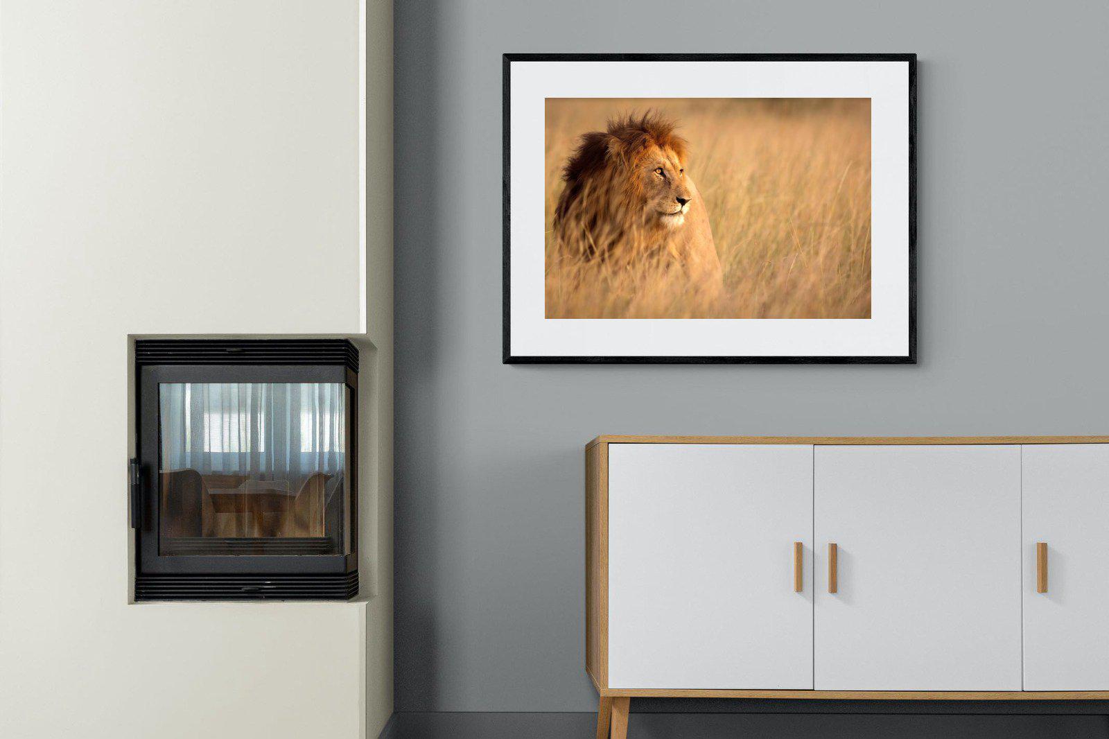 King-Wall_Art-100 x 75cm-Framed Print-Black-Pixalot