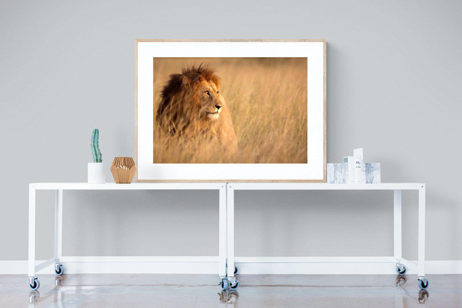 King-Wall_Art-120 x 90cm-Framed Print-Wood-Pixalot