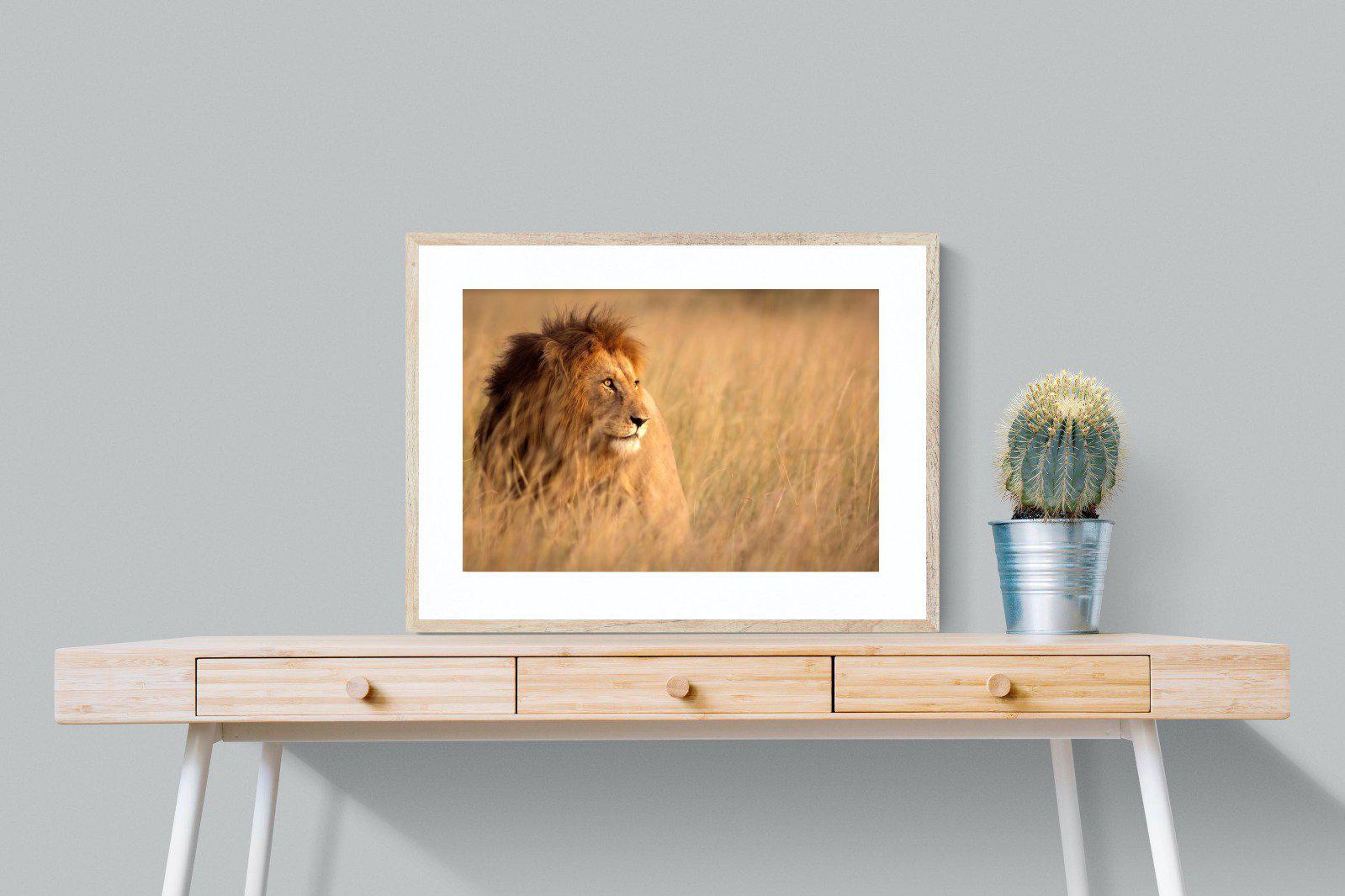 King-Wall_Art-80 x 60cm-Framed Print-Wood-Pixalot