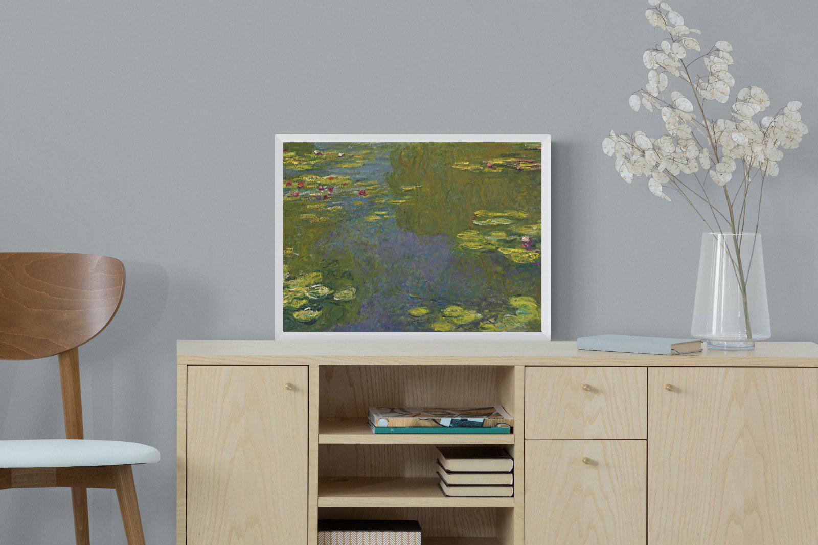 Le Bassin Aux Nymphéas-Wall_Art-60 x 45cm-Mounted Canvas-White-Pixalot