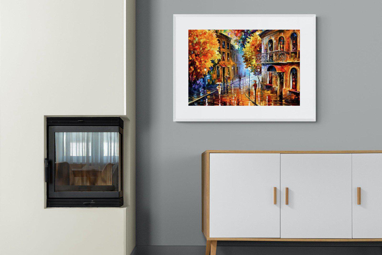 Leonid Afremov-Wall_Art-100 x 75cm-Framed Print-White-Pixalot
