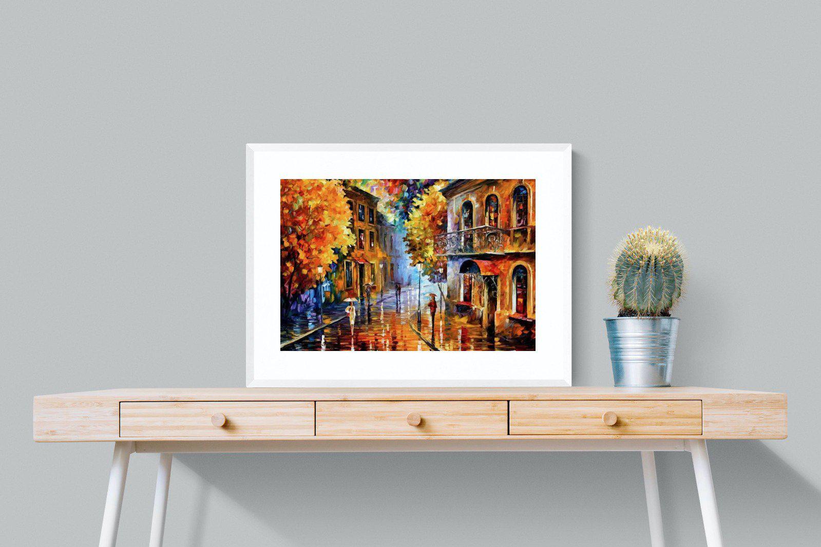 Leonid Afremov-Wall_Art-80 x 60cm-Framed Print-White-Pixalot