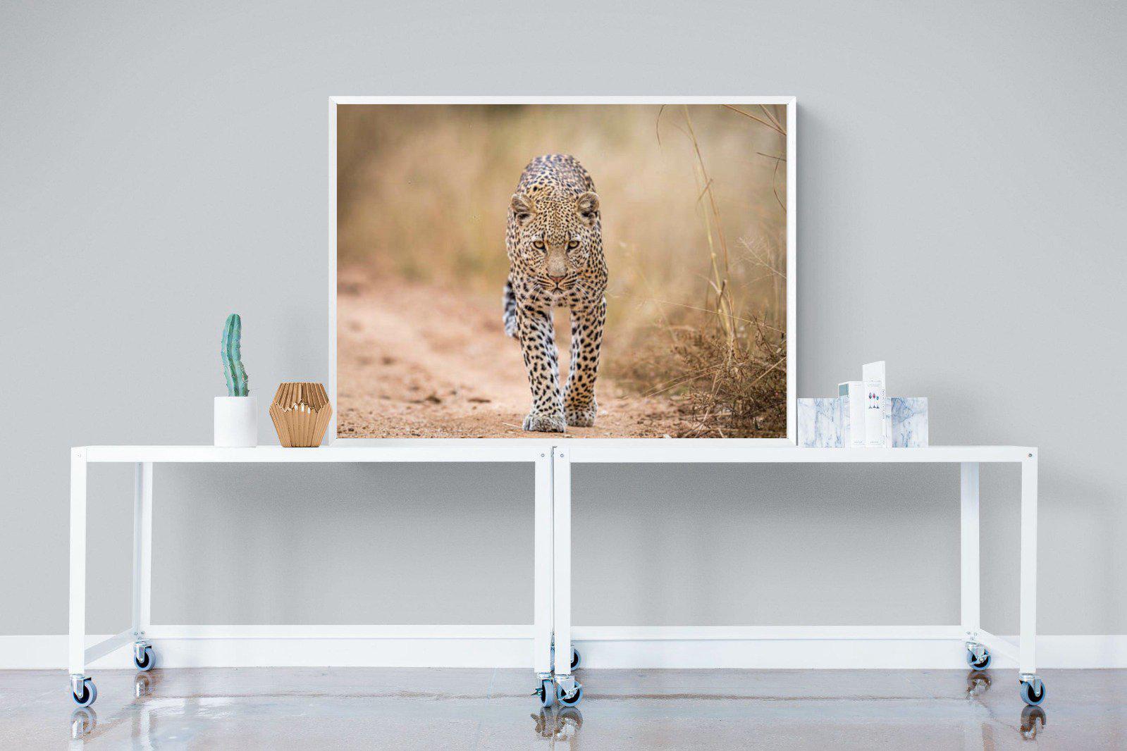 Leopard-Wall_Art-120 x 90cm-Mounted Canvas-White-Pixalot