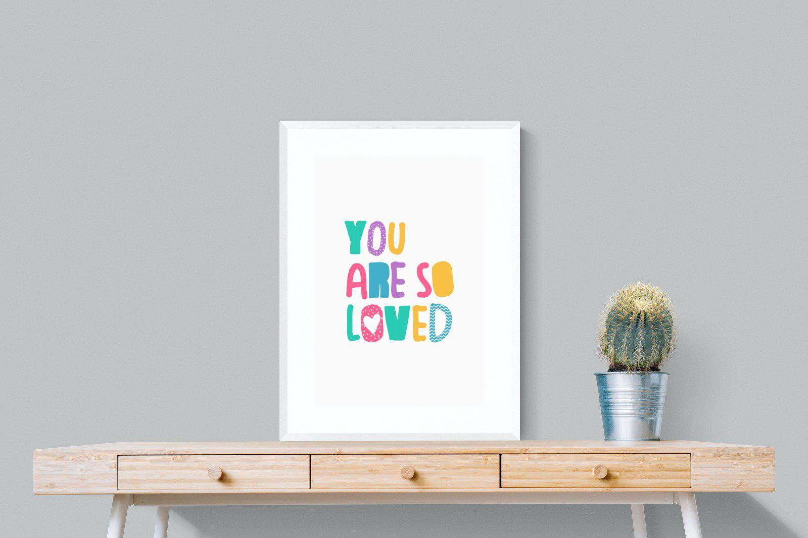 Loved-Wall_Art-60 x 80cm-Framed Print-White-Pixalot