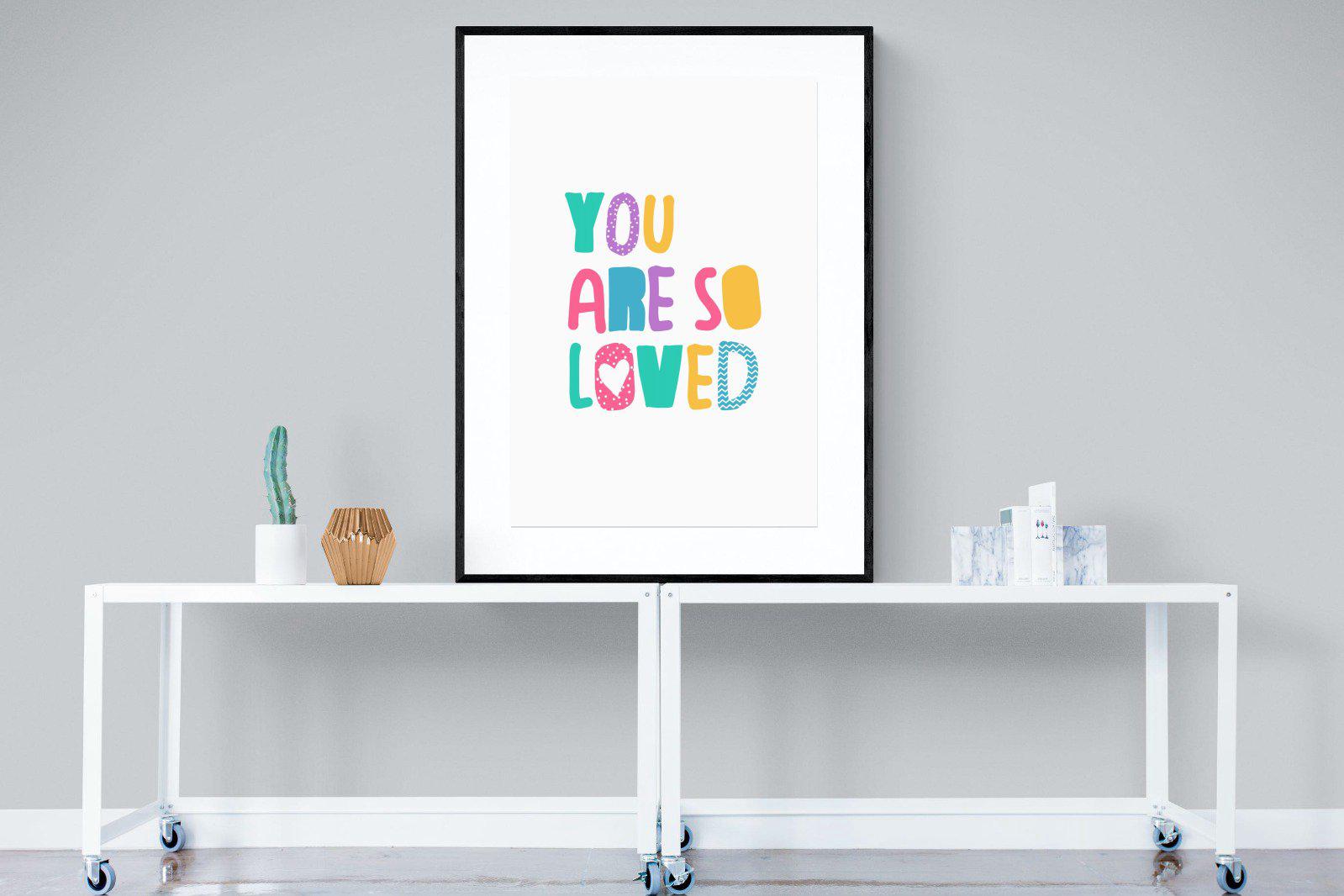 Loved-Wall_Art-90 x 120cm-Framed Print-Black-Pixalot