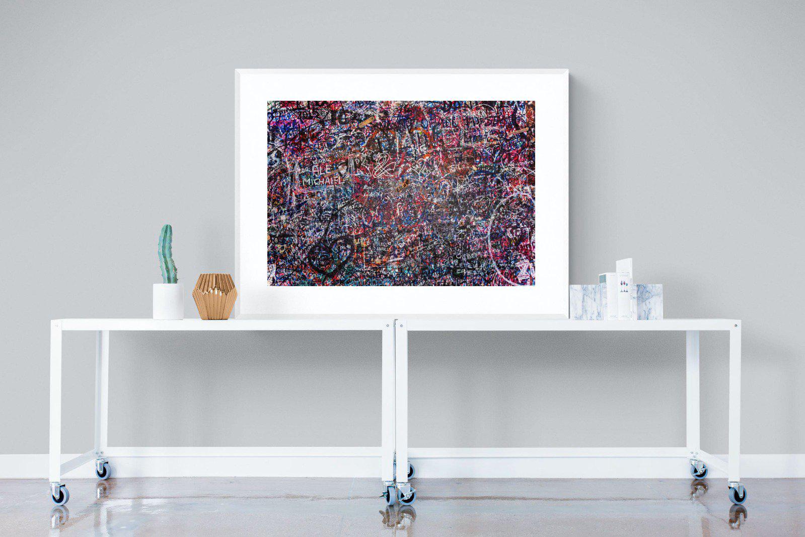 Lover's Wall-Wall_Art-120 x 90cm-Framed Print-White-Pixalot