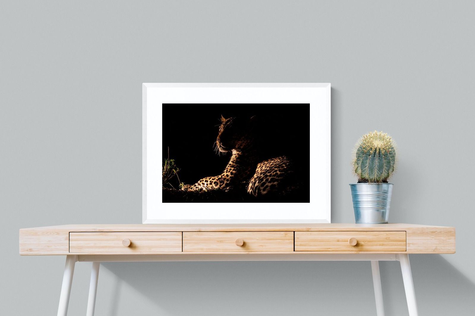 Lurking-Wall_Art-80 x 60cm-Framed Print-White-Pixalot