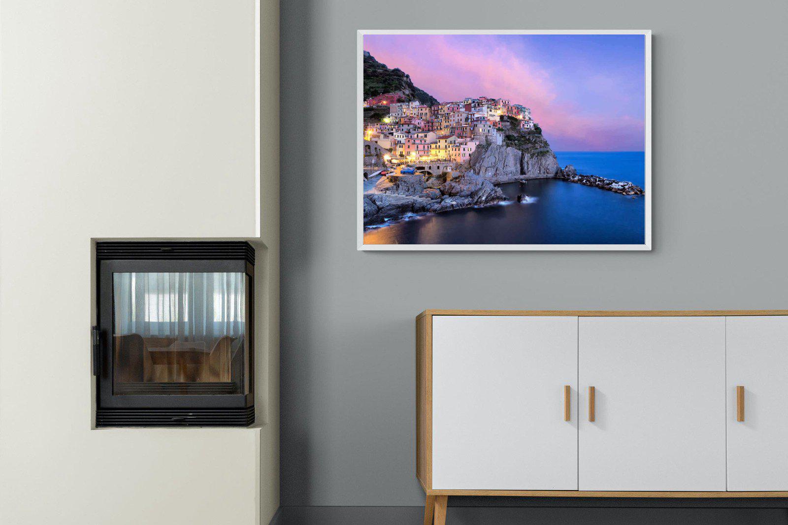 Manarola-Wall_Art-100 x 75cm-Mounted Canvas-White-Pixalot