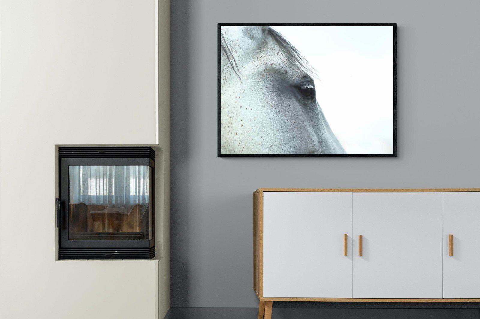 Mare-Wall_Art-100 x 75cm-Mounted Canvas-Black-Pixalot