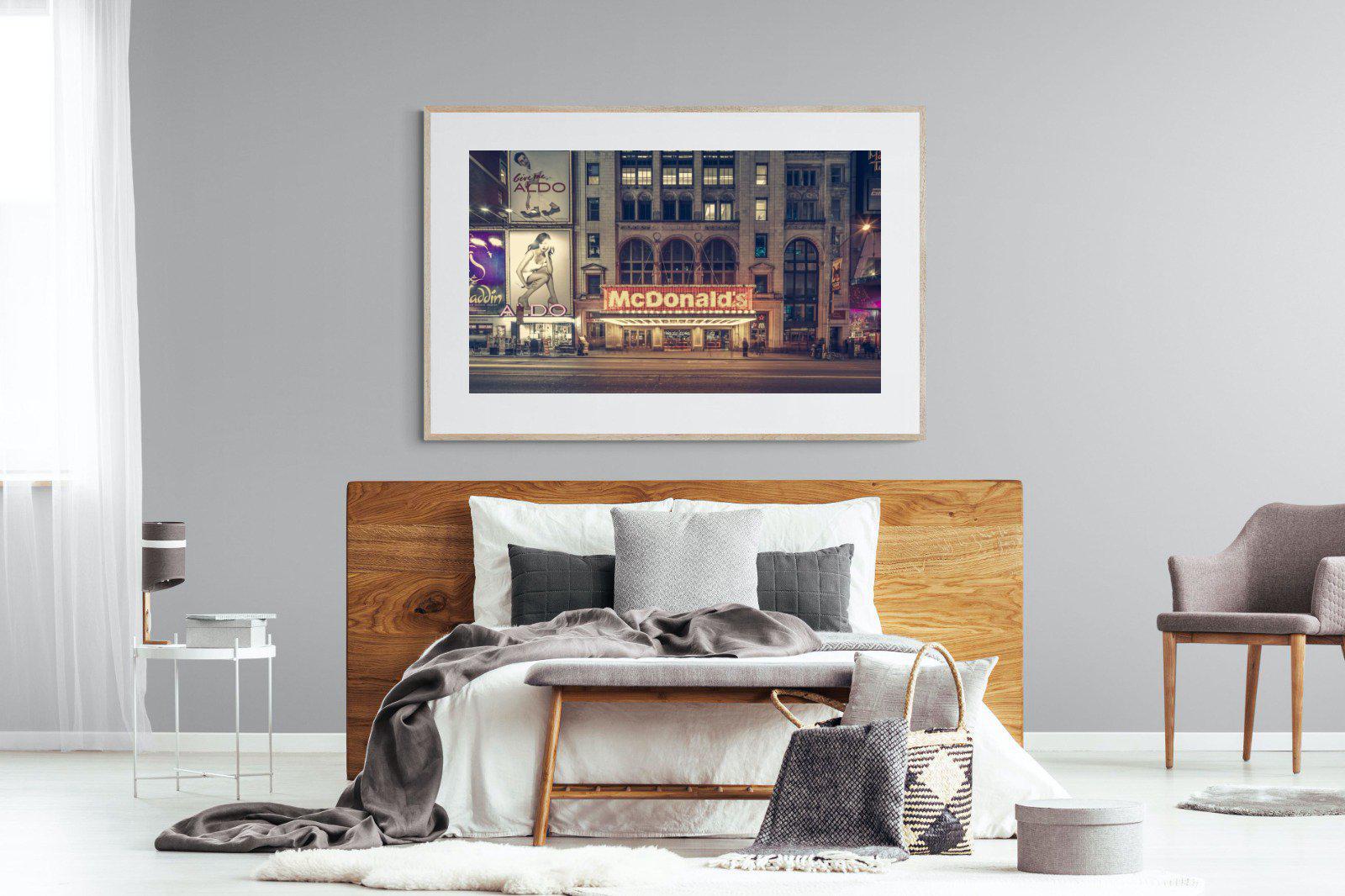 McDonald's-Wall_Art-150 x 100cm-Framed Print-Wood-Pixalot