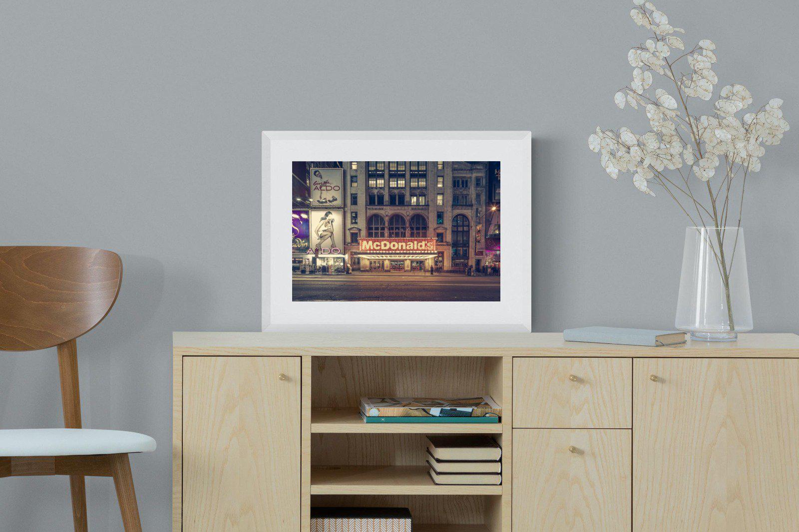 McDonald's-Wall_Art-60 x 45cm-Framed Print-White-Pixalot