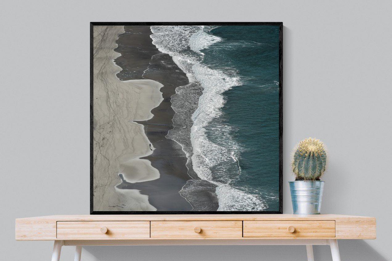 Mergence-Wall_Art-100 x 100cm-Mounted Canvas-Black-Pixalot