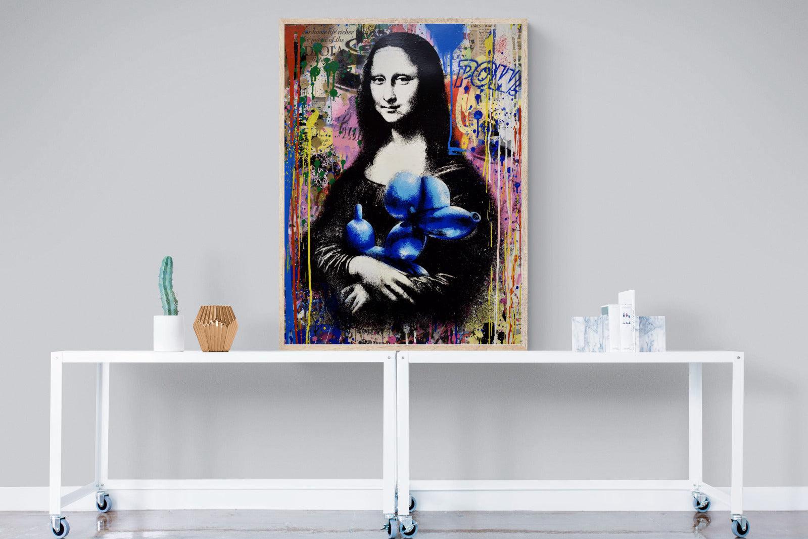 Mona Lisa Pop Art-Wall_Art-90 x 120cm-Mounted Canvas-Wood-Pixalot