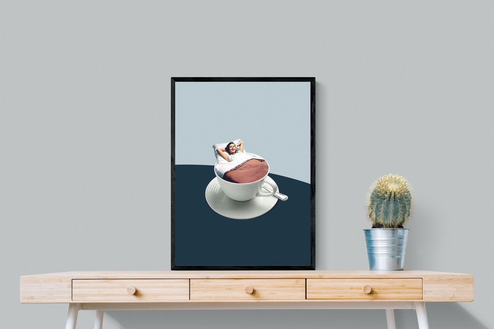 Morning Ritual-Wall_Art-60 x 80cm-Mounted Canvas-Black-Pixalot