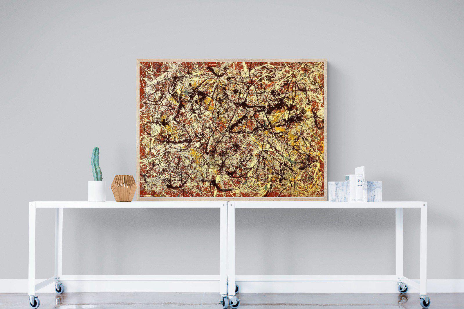 Mural on Indian Red Ground-Wall_Art-120 x 90cm-Mounted Canvas-Wood-Pixalot