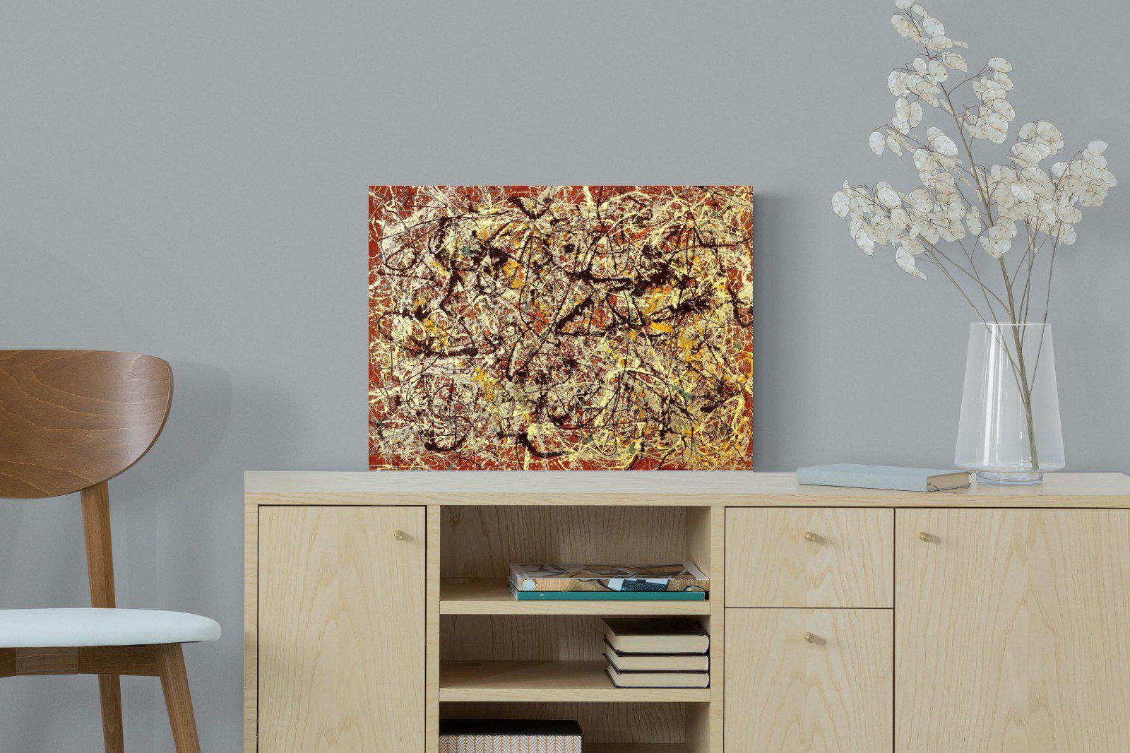 Mural on Indian Red Ground-Wall_Art-60 x 45cm-Mounted Canvas-No Frame-Pixalot