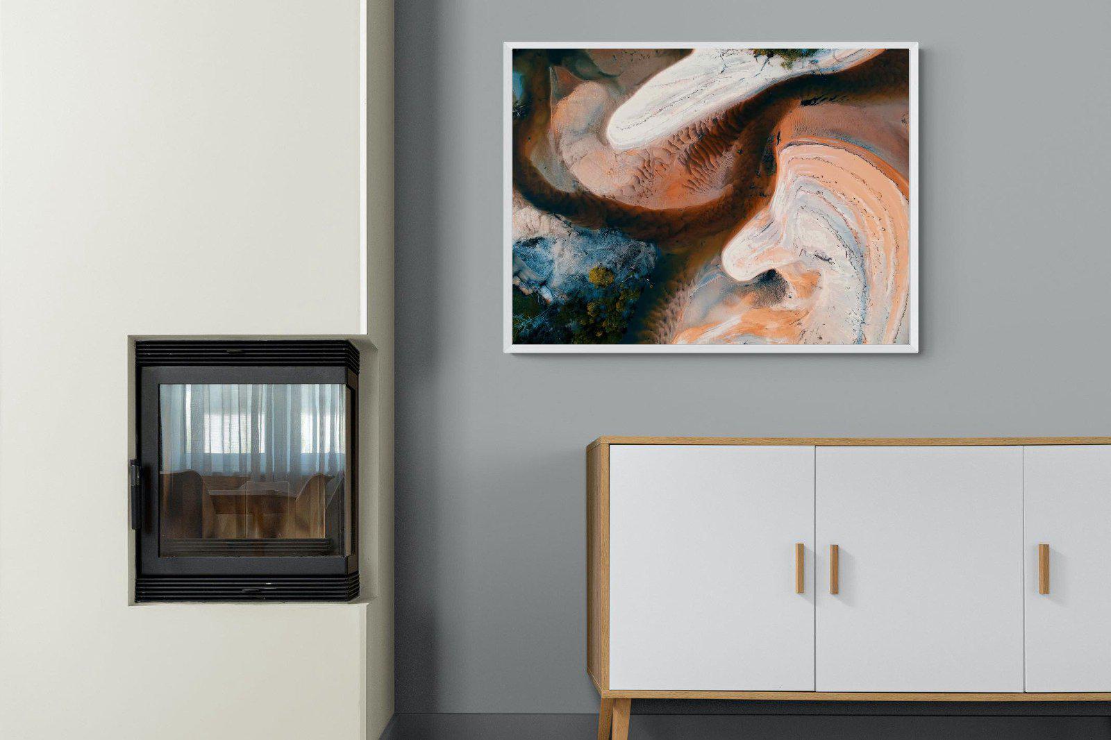 Nature's Swirl-Wall_Art-100 x 75cm-Mounted Canvas-White-Pixalot