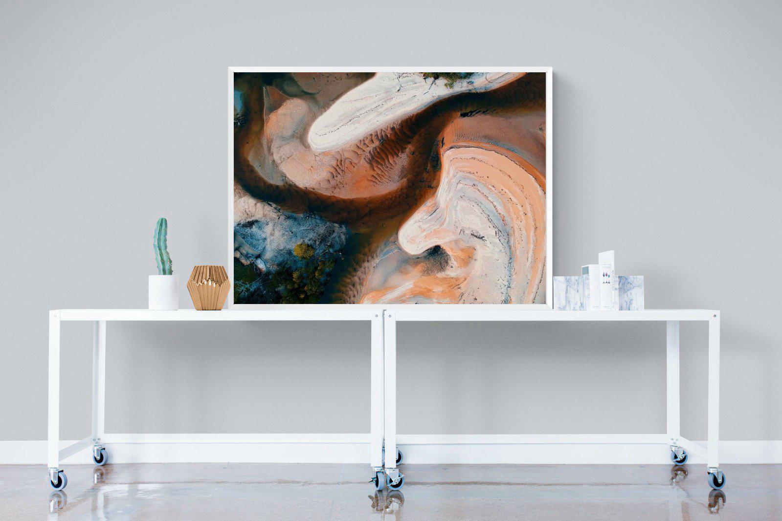 Nature's Swirl-Wall_Art-120 x 90cm-Mounted Canvas-White-Pixalot