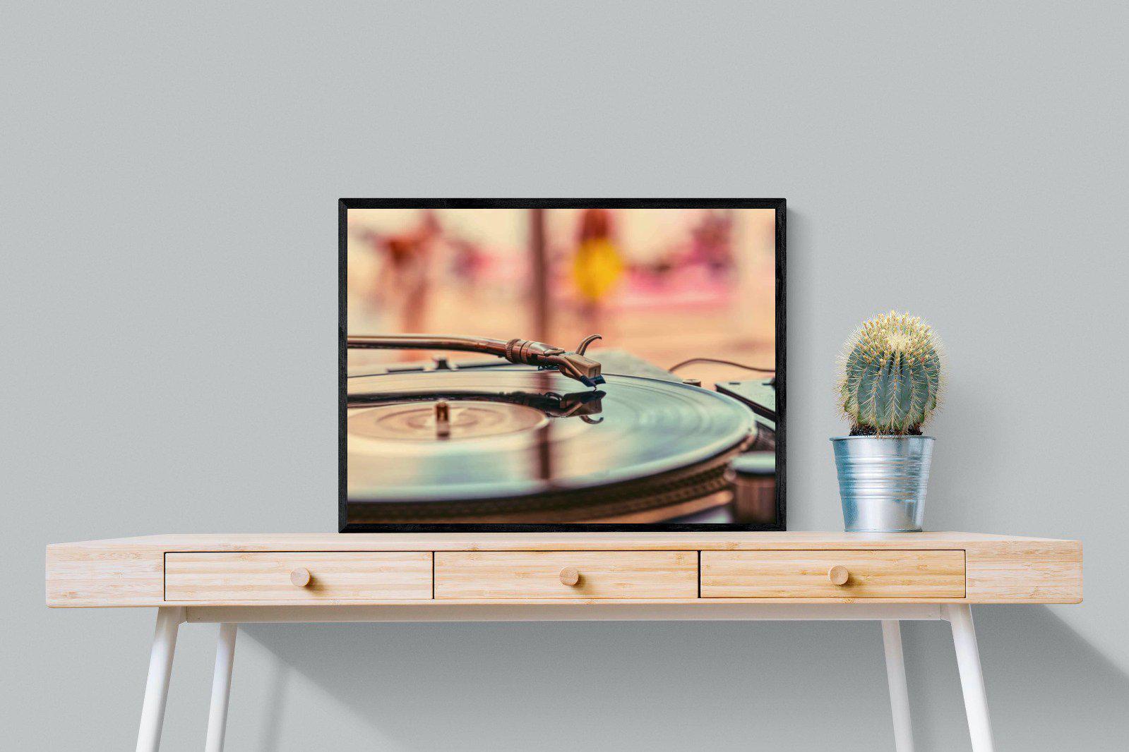 Needle-Wall_Art-80 x 60cm-Mounted Canvas-Black-Pixalot