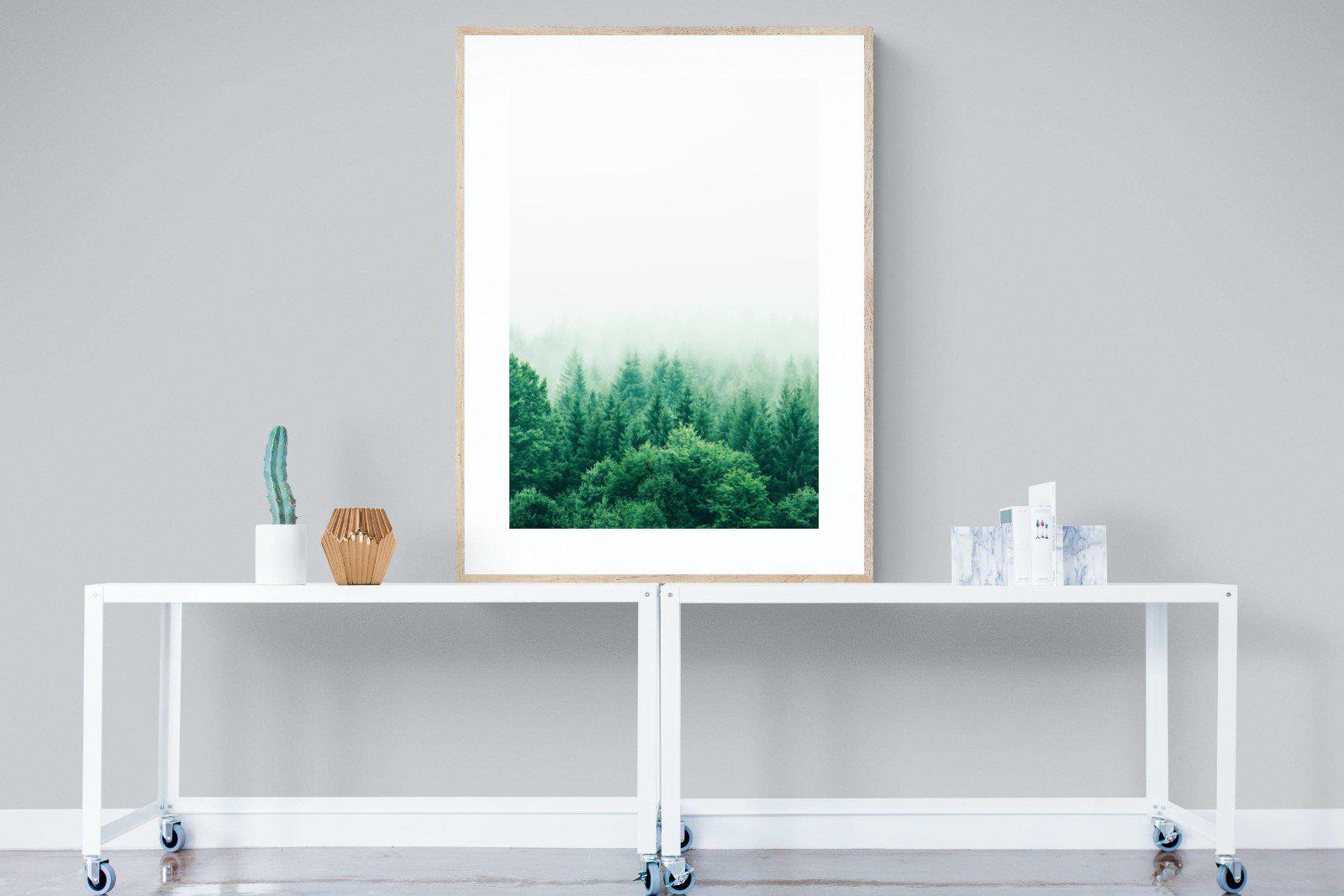 Nordic Forest-Wall_Art-90 x 120cm-Framed Print-Wood-Pixalot