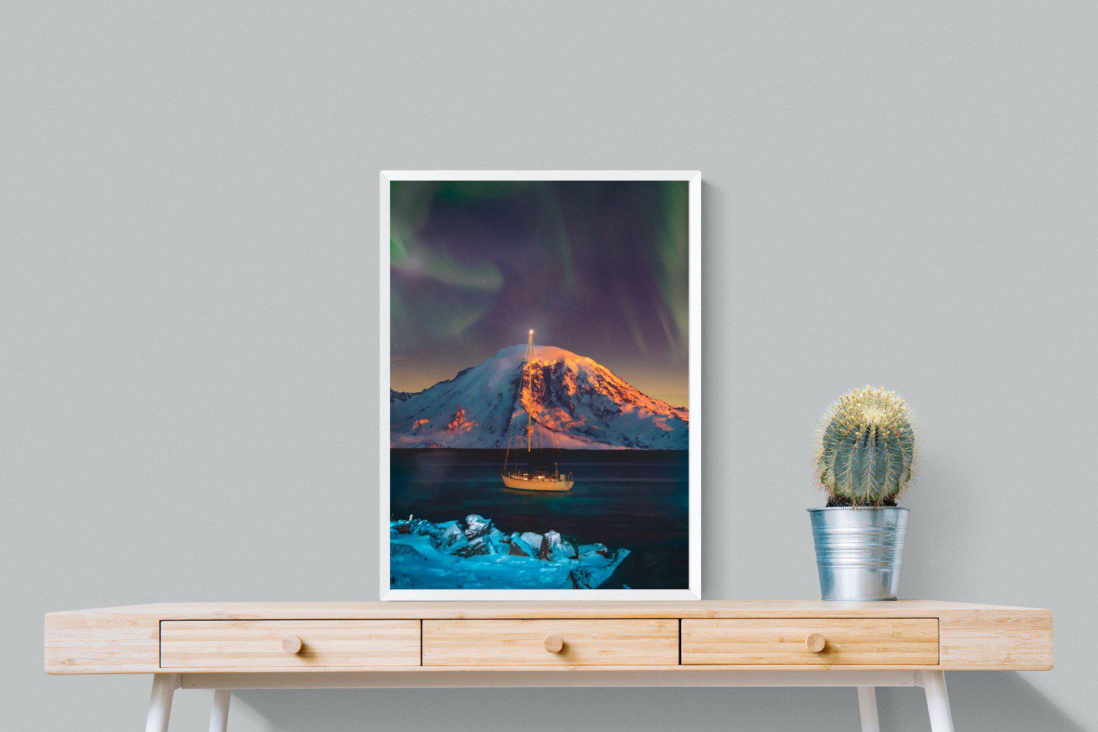 Northern Lights Voyage-Wall_Art-60 x 80cm-Mounted Canvas-White-Pixalot