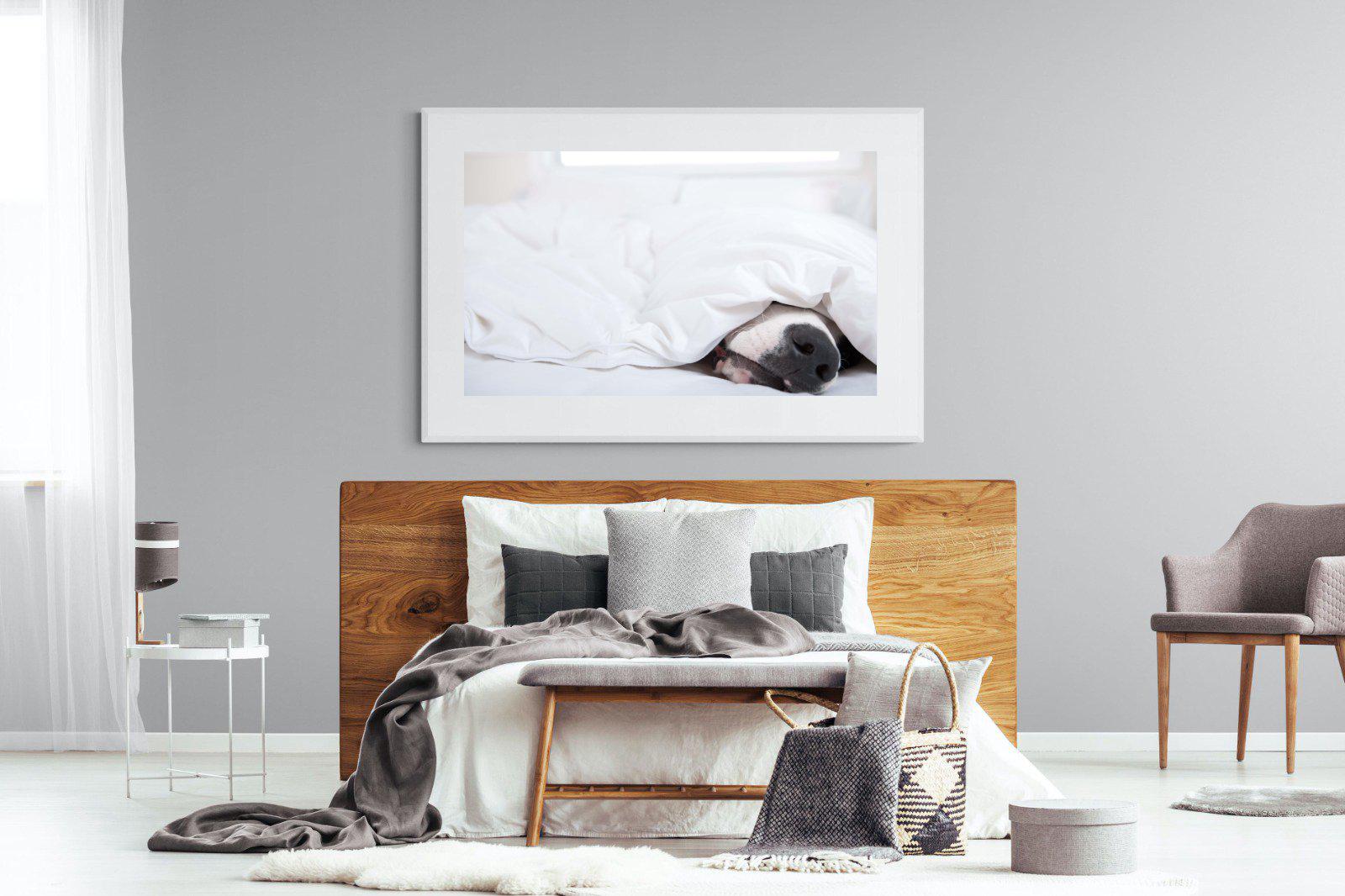 Nose-Wall_Art-150 x 100cm-Framed Print-White-Pixalot